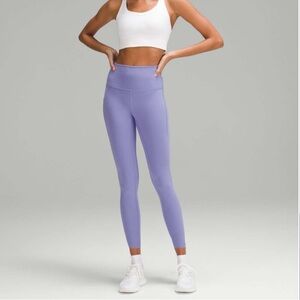 EUC Lululemon Wunder Train Leggings 25” Sz 10, Dark Lavender